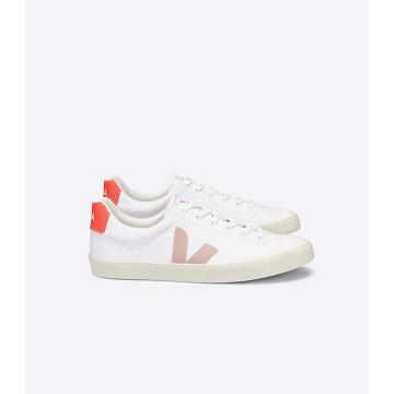 Veja ESPLAR SE CANVAS Women's Shoes White/Orange | NZ 512XYU